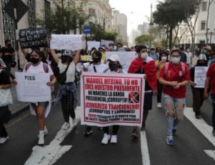 Protestos no Peru