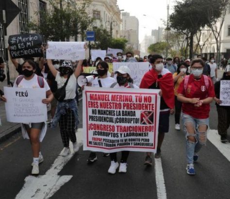 Protestos no Peru