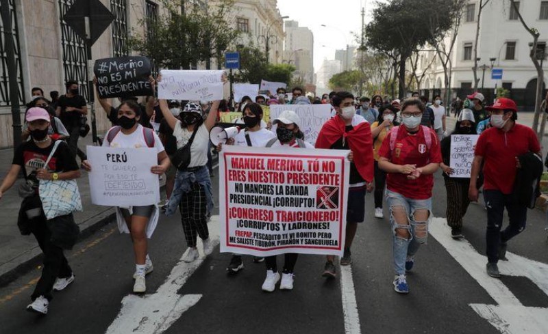 Protestos no Peru