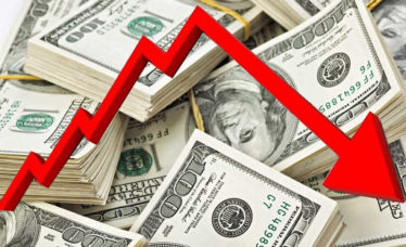 dolar em queda