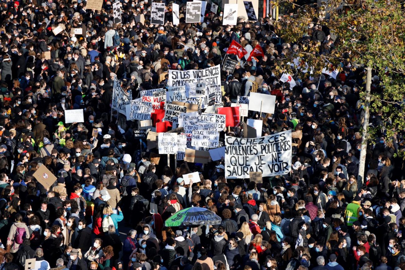 Manifestação em Paris