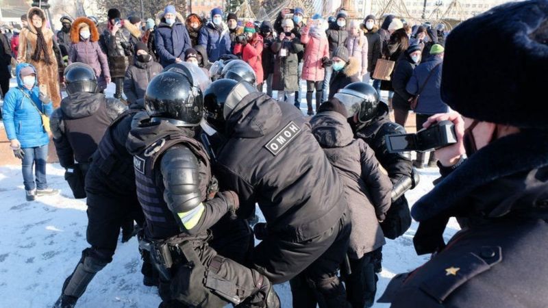 Protestos na Rússia